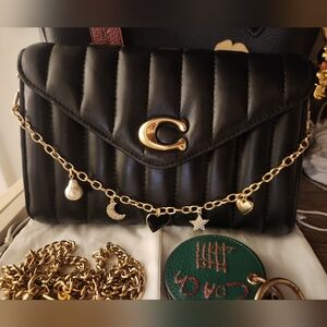 New Nwt LOFT Gold Tone Bag Charm Sets Bundle Celestial Moon Star Pearl Heart